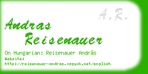 andras reisenauer business card